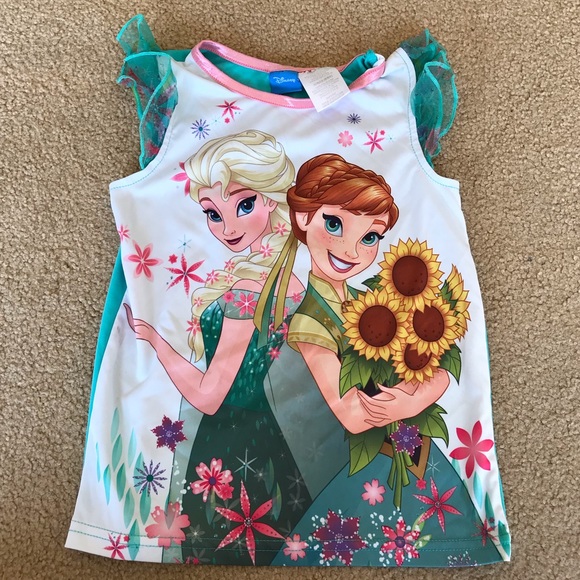 Disney frozen fever Children’s pajama top size 6x - Picture 2 of 3